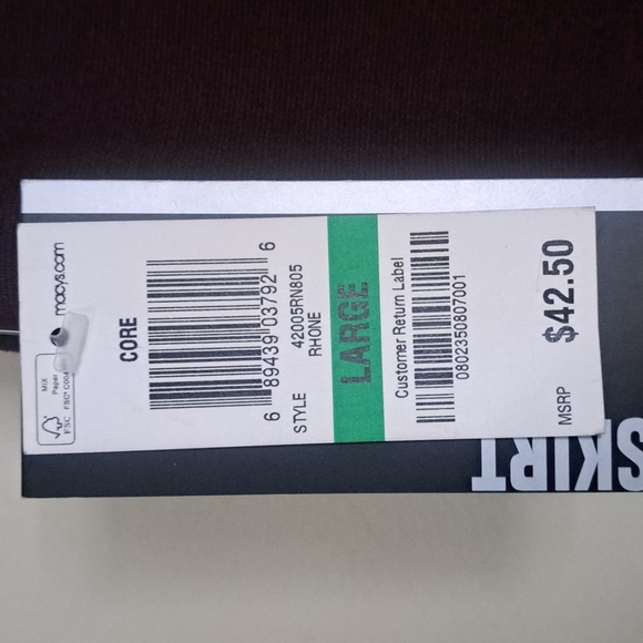 Style & Co Comfort Waist Mid Rise Skirt Large Rhone - Picture 4 of 8